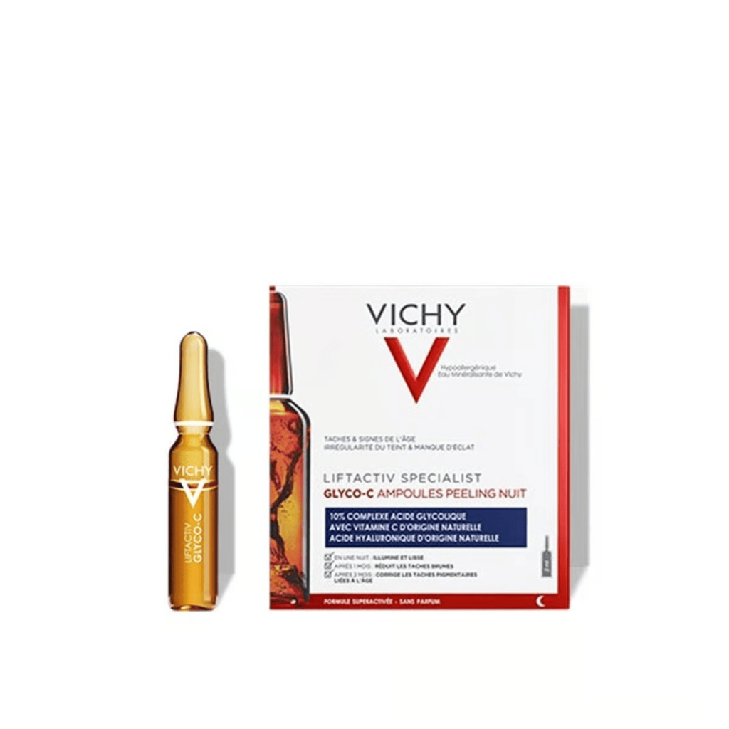 Fotografia da embalagem do produto Vichy LiftActive Specialist, utilizada para ilustrar artigo sobre clareador de pele. 