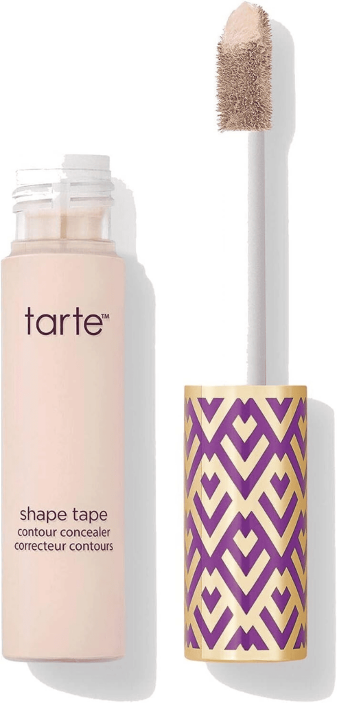 Fotografia da embalagem do corretivo Tarte Shape Tape, utilizada para ilustrar artigo sobre o melhor corretivo para olheiras.