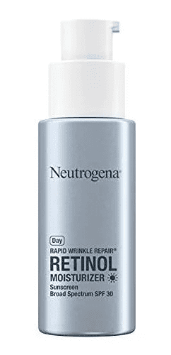 Fotografia da embalagem do Neutrogena Rapid Wrinkle Repair, utilizada para ilustrar artigo sobre melhor sérum firmador para o rosto.