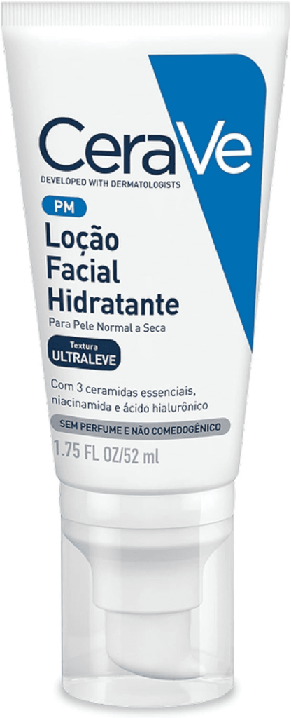 Fotografia do produto CeraVe PM Facial Moisturizing Lotion, utilizada para ilustrar artigo sobre niacinamida pra que serve.