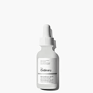 Fotografia da embalagem do produto The Ordinary Niacinamide 10% + Zinc 1%, utilizada para ilustrar artigo sobre niacinamida pra que serve.