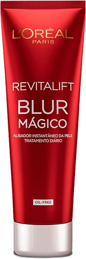 Fotografia da embalagem do primer Revitalift Blur Mágico, utilizada para ilustrar artigo sobre para que serve o primer na maquiagem.