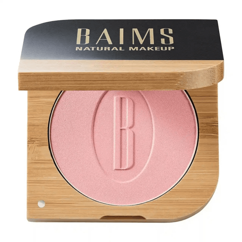 Fotografia da embalagem do produto Baims Satin Mineral Blush na cor Old Rose Matte.