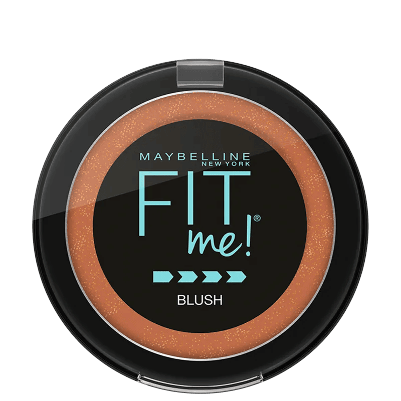 Fotografia da embalagem do blush em pó Maybelline Fit Me! Bronze.