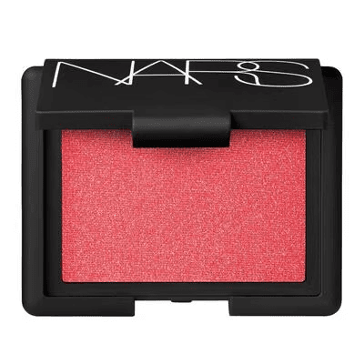 Fotografia da embalagem do produto NARS Orgasm X, utilizada para ilustrar artigo sobre blush em pó.